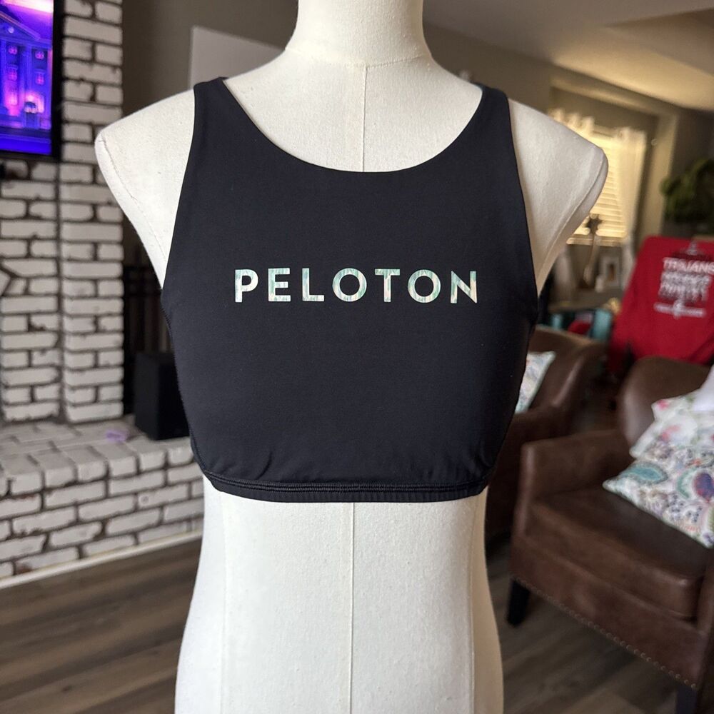 Lululemon Sports Bra Bundle Sz S Blue Multi-Strap & Black Peloton Exercise  Bra